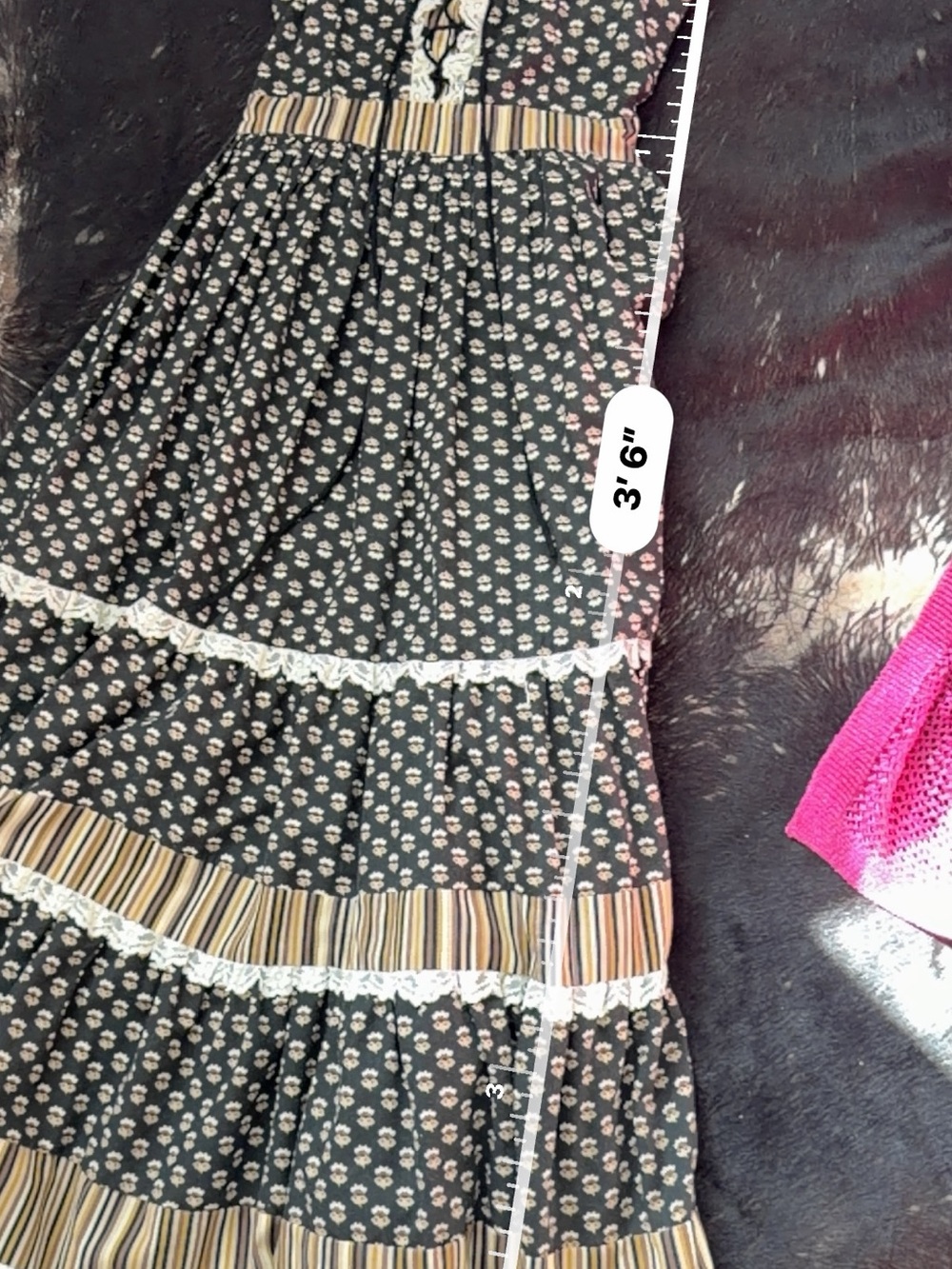 Gunne Sax 1970s Vintage Boho Midi Dress - Picture 6 of 7